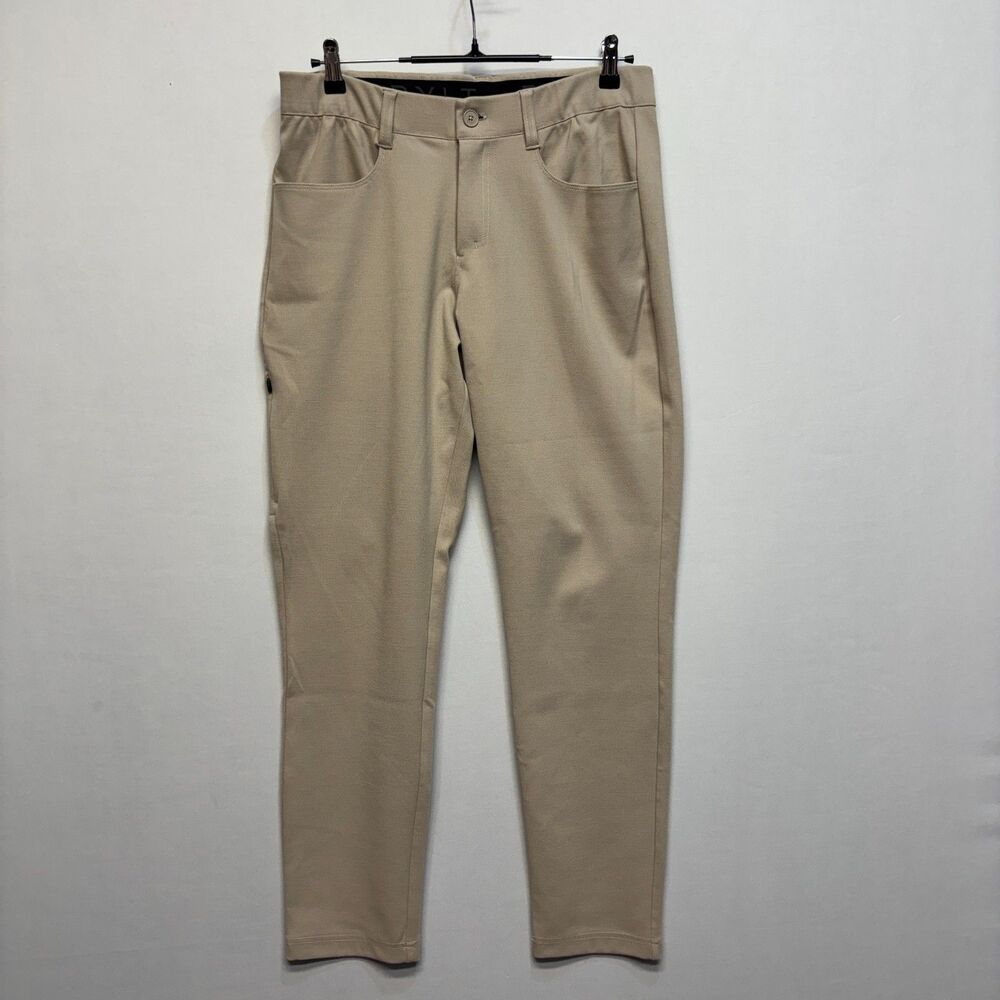 BYLT Premium BasicsMen LUX Slim Fit Pant Mens 32x30 Beige FAWN25 D117 -11